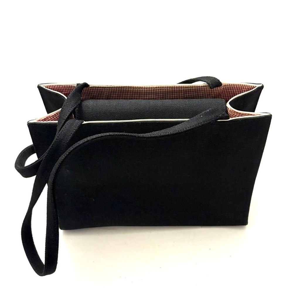 KATE SPADE Vintage Black Linen Purse - Picture 2 of 6